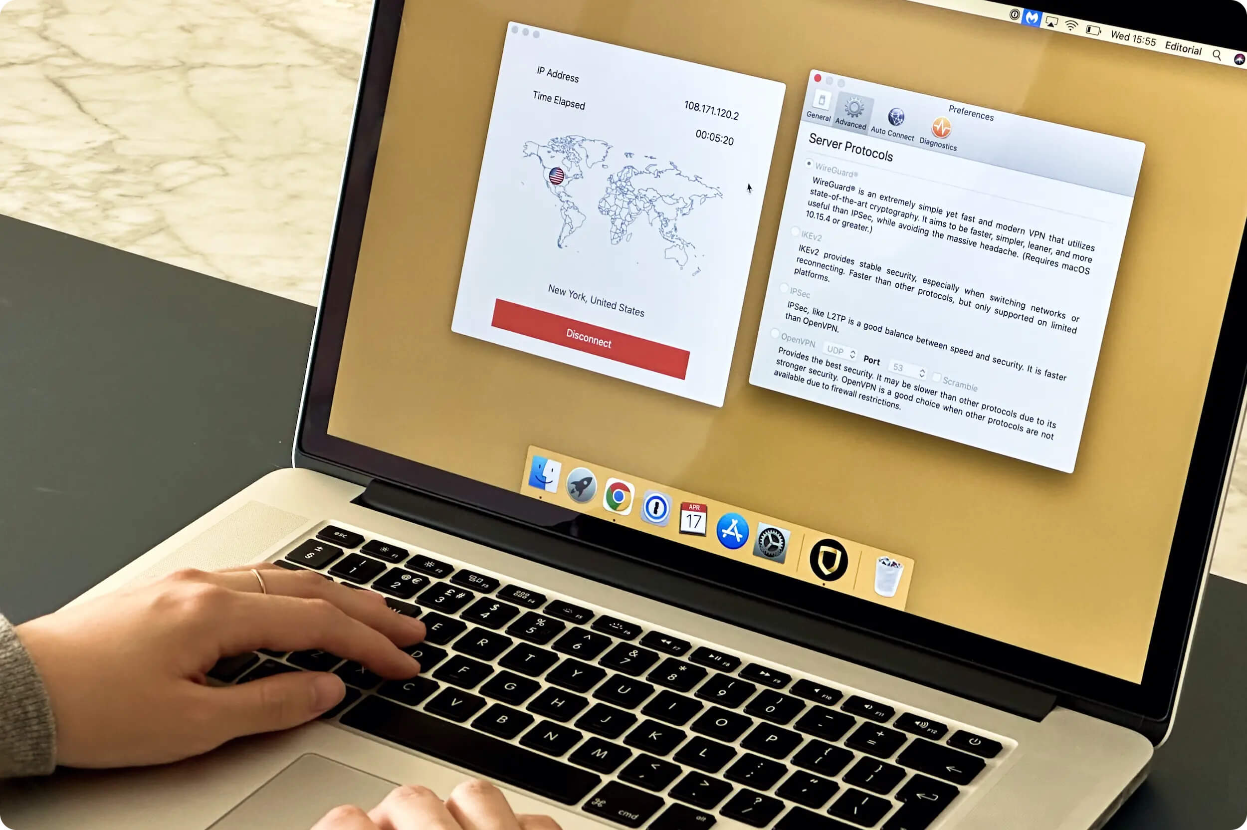 StrongVPN offers multiple secure protocols 