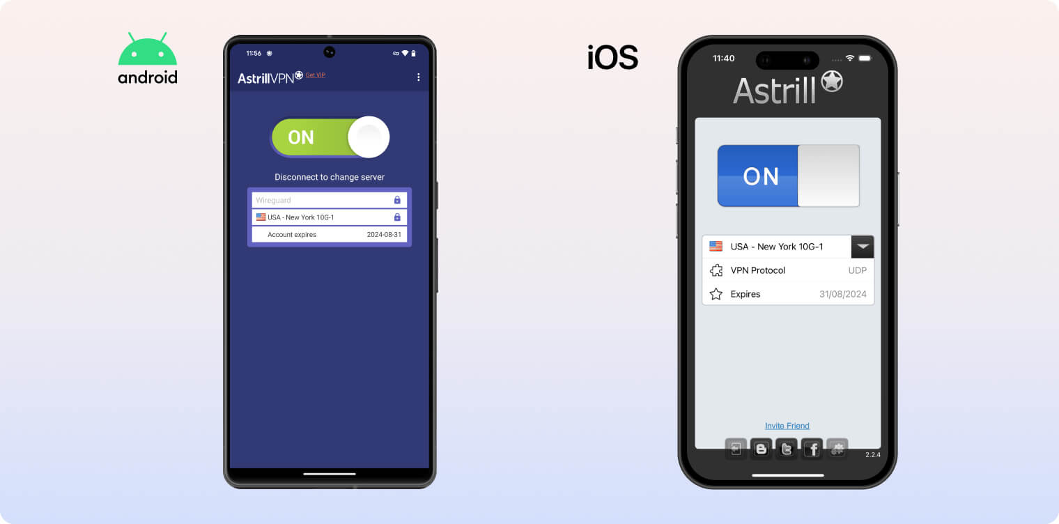 Astrill on mobile 