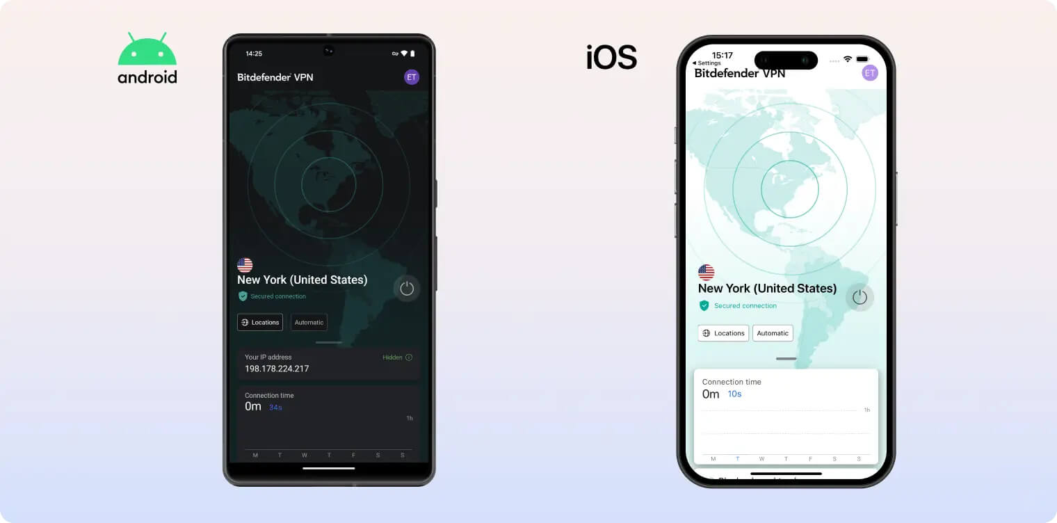 Bitdefender VPN mobile apps