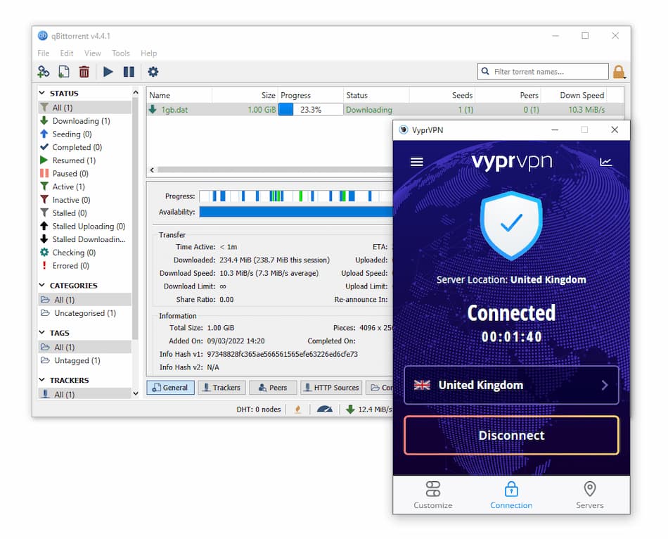 VyprVPN on qBittorrent