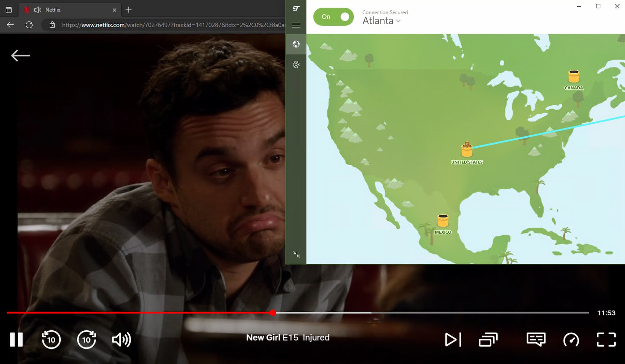 TunnelBear’s paid version worked reliably with US Netflix in our streaming tests