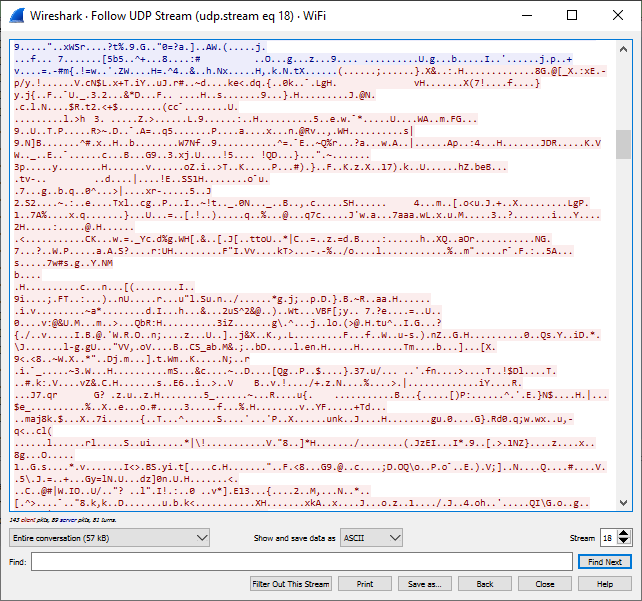 while connected to VyprVPN showed all traffic was encrypted